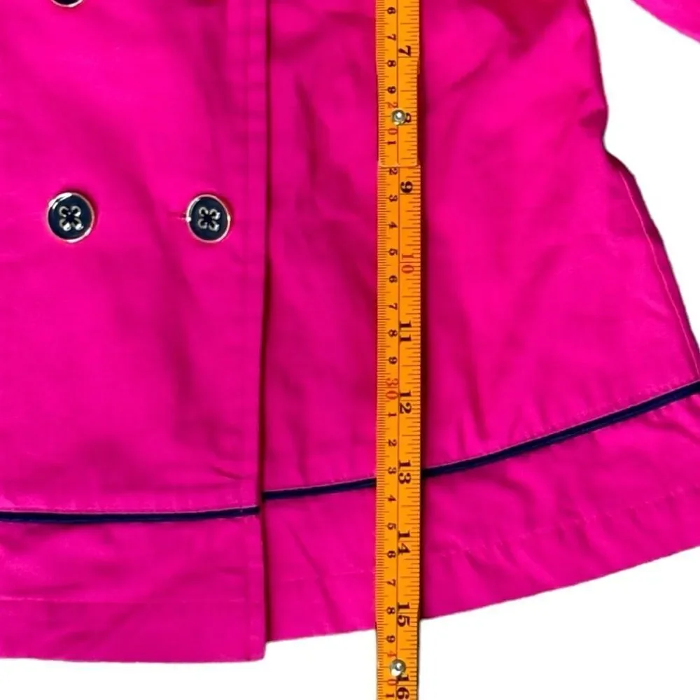 Little Me Girls Kids Pink Bow Back Button Up Collared Jacket. 18 Months. NEW.